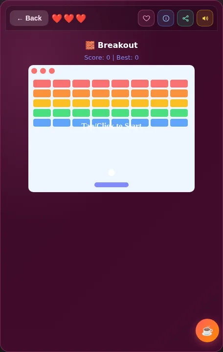 Breakout screenshot