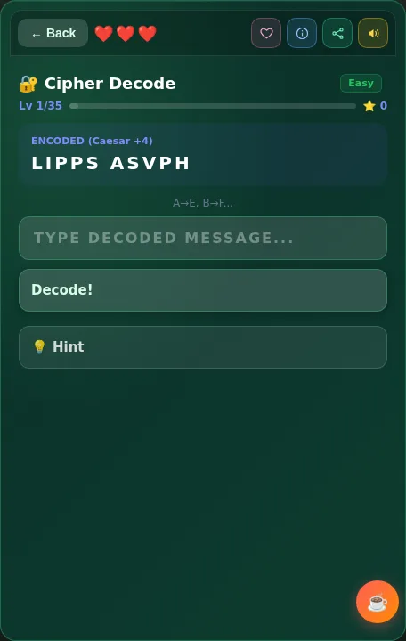 Cipher Decode screenshot