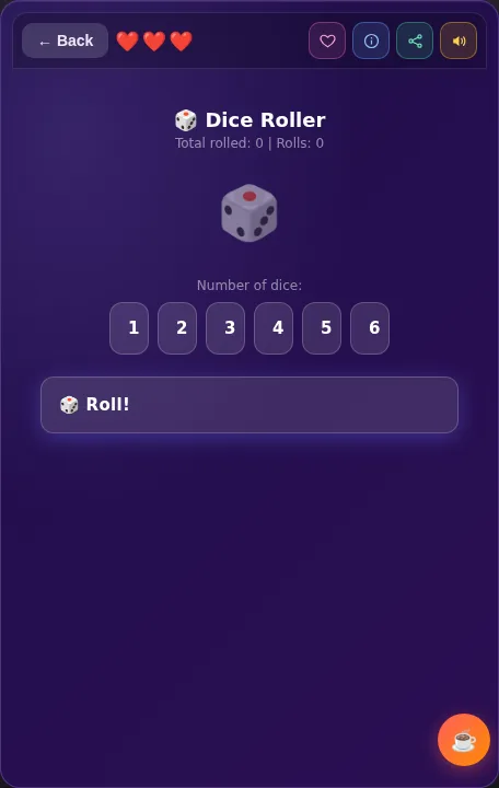 Dice Roller screenshot