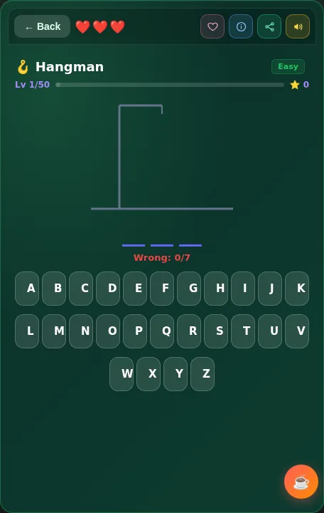 Hangman screenshot