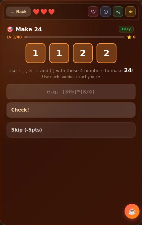 Make 24 screenshot