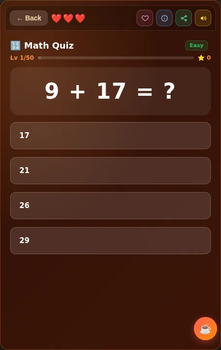 Math Quiz screenshot