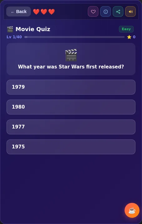 Movie Quiz screenshot