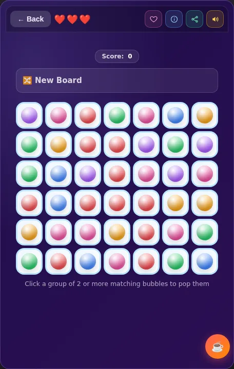 Rainbow Bubble Pop screenshot