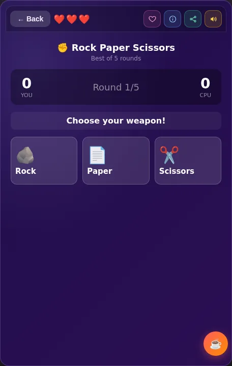 Rock Paper Scissors screenshot