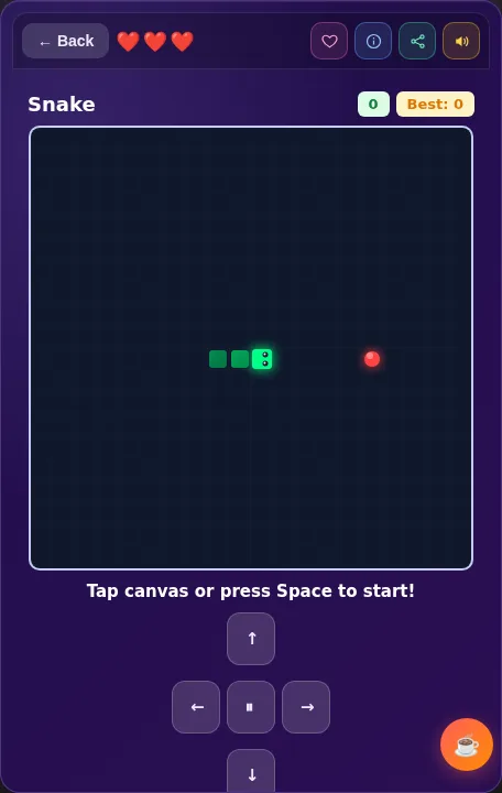Snake screenshot