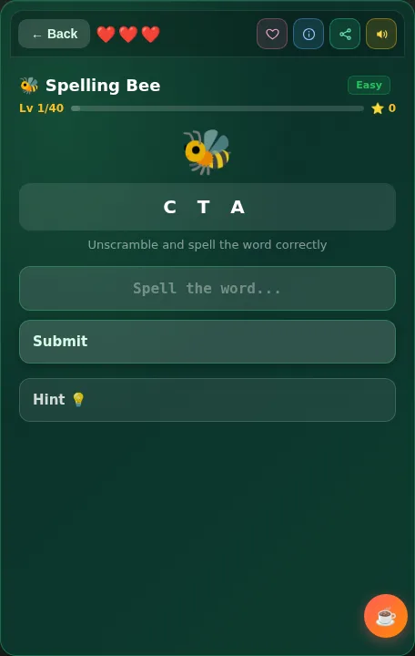 Spelling Bee screenshot