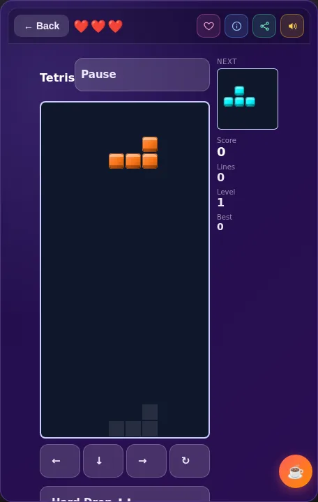 Tetris Lite screenshot