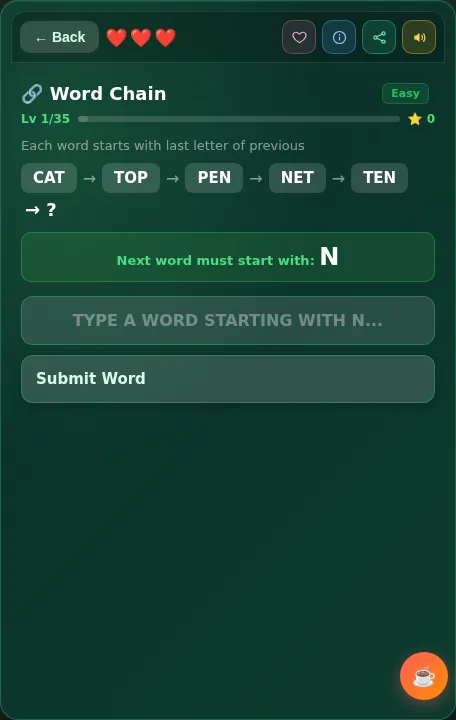 Word Chain screenshot