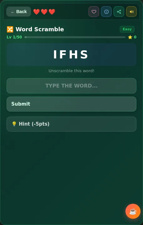 Word Scramble screenshot